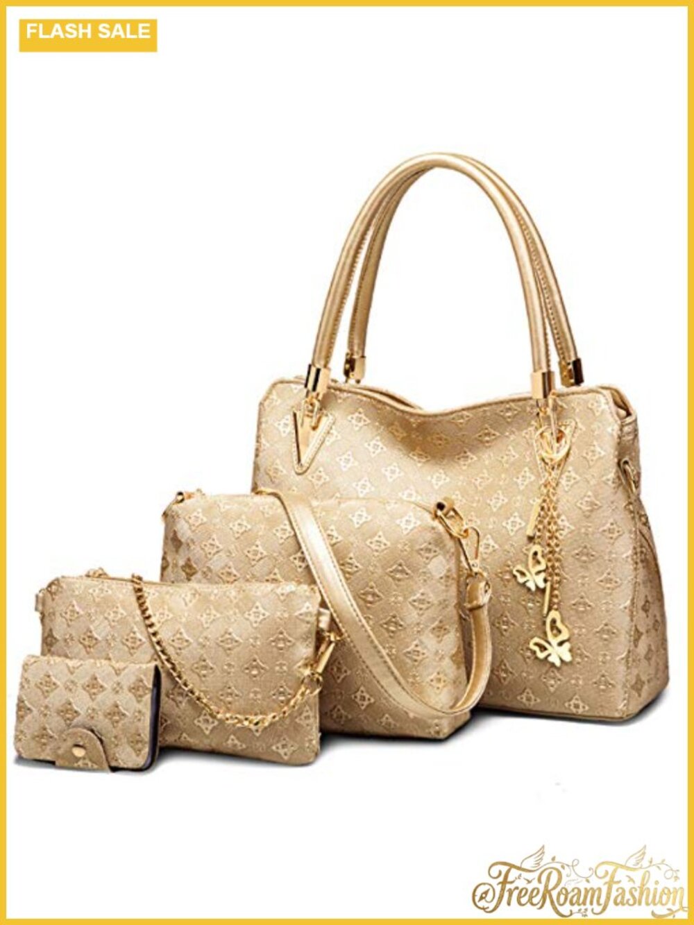 Women's PU Leather Satchel Tote Shoulder Bag with Tassel and Floral Print